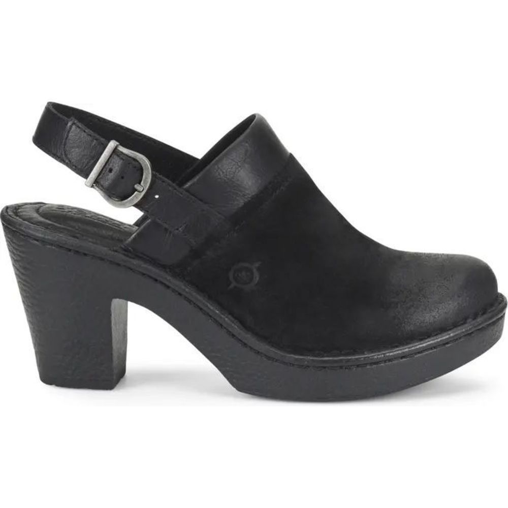 Born Black Vidar Suede Clog